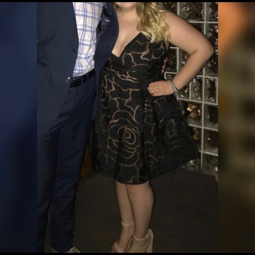 FashionNova Lace Skater Dress